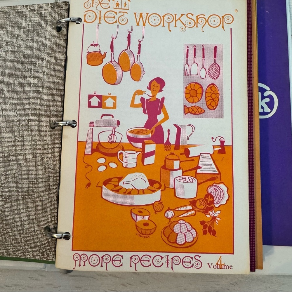 Vintage My Diet Workshop Recipe File Cookbook Binder 1979 - Picture 6 of 11
